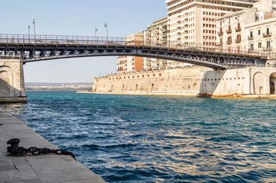 View of bridge over sea