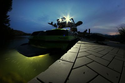 Boats in river