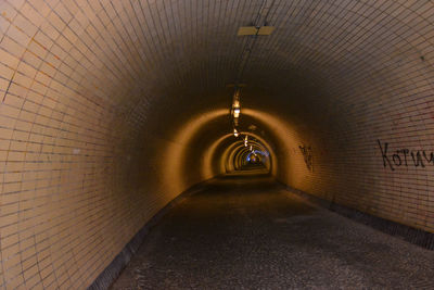 Illuminated tunnel