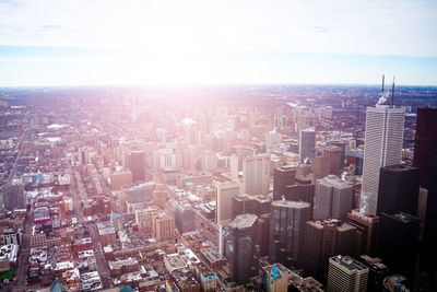 Aerial view of city