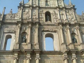 Low angle view of historical building