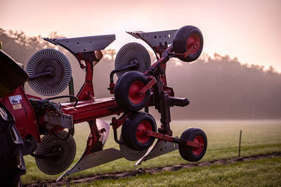 Close-up of rusty machine part