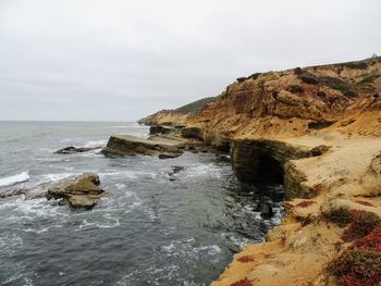 Cabrillo national monument. coastal bluffs and tidepools point loma peninsula in san diego, usa