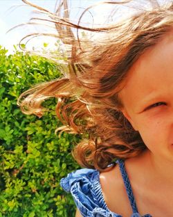 Close-up portrait of girl