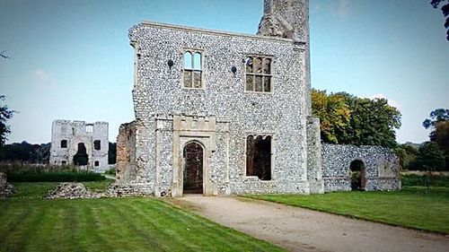 Low angle view of historical building