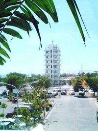 Buildings in city against sky