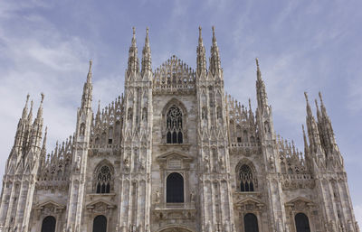 Low angle view of historical building against sky