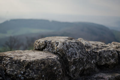 Scenic view of rock formations