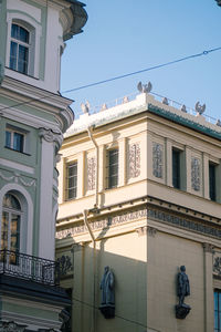 Low angle view of building against sky