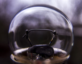 Close-up of crystal ball
