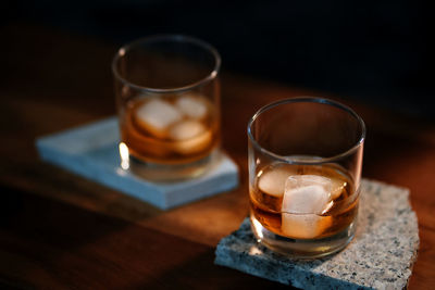 Close-up of drink on table