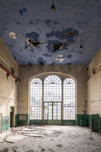 Interior of abandoned building