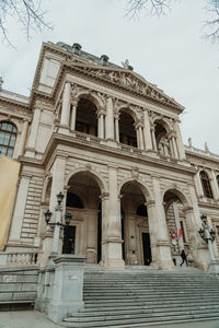 Low angle view of historical building