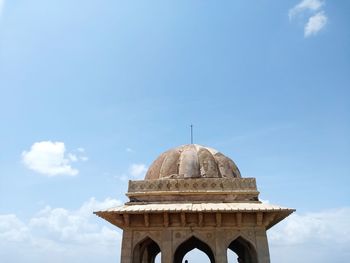 Low angle view of historical building against sky