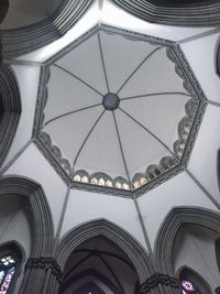 Low angle view of ceiling of building