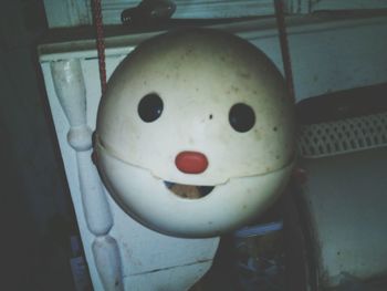 Close-up of smiley face