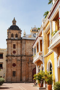 Low angle view of historical building