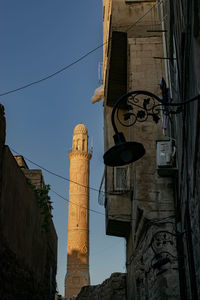 Low angle view of buildings against sky