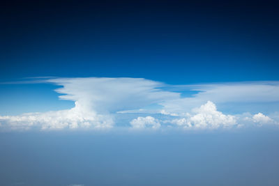 Low angle view of cloudscape against blue sky