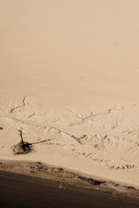 Scenic view of desert against sky