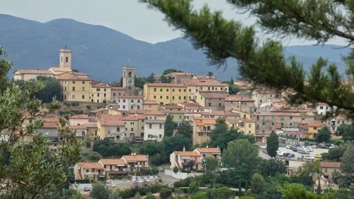 Cityview to montescudaio, beautiful village in tuscany