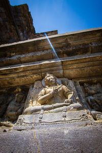 Low angle view of a statue