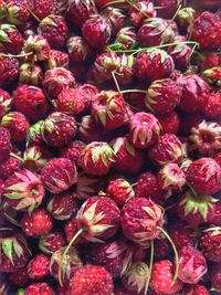 Full frame shot of strawberries