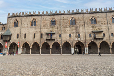 Low angle view of historical building