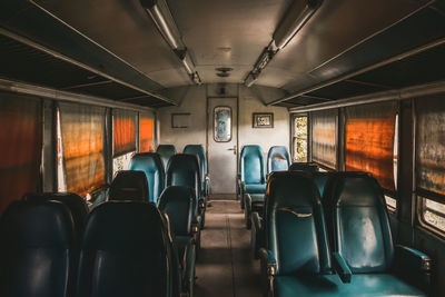 Interior of train