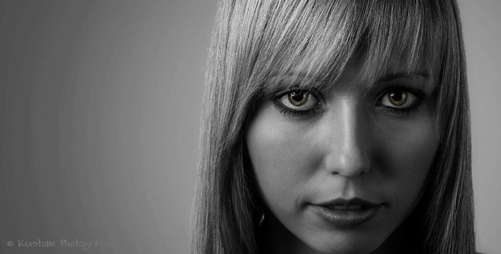 headshot, portrait, looking at camera, close-up, human face, person, young adult, front view, studio shot, human eye, indoors, young women, head and shoulders, lifestyles, contemplation, serious