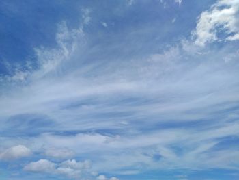 Low angle view of clouds in sky