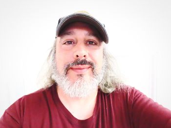 Portrait of man wearing hat