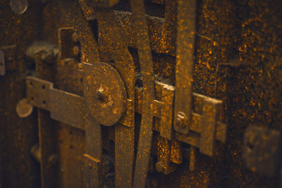 Full frame shot of old rusty metal