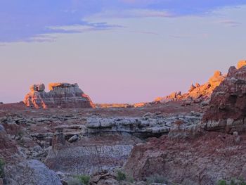 View of rock formations