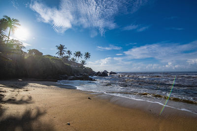 Empty beach in galle / sri lanka