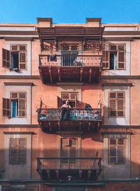 Low angle view of building against sky