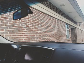 Car on wall