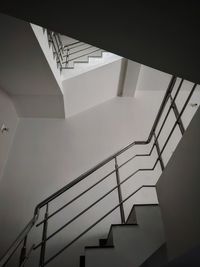 Low angle view of staircase in building