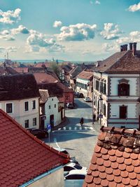 Houses in city