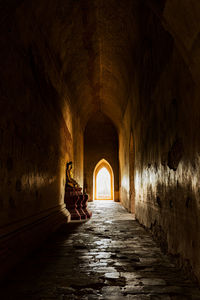 Corridor of historic building