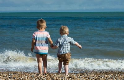 Kids on beach