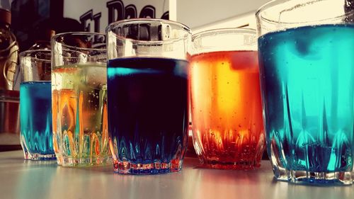 Close-up of drink on table