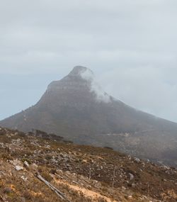 Scenic view of mountain against sky