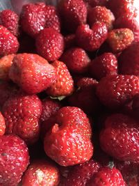 Full frame shot of strawberries