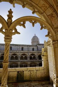 Low angle view of historical building against sky