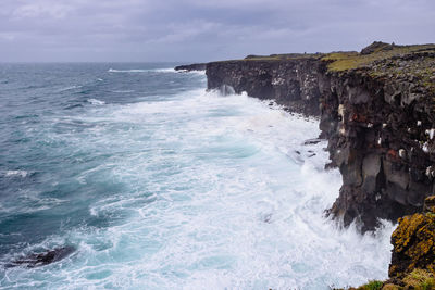 Hafnarberg cliffs on iceland