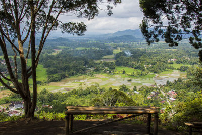 Scenic view of landscape against sky