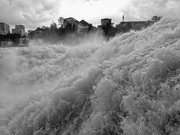 Scenic view of rhine falls