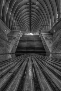 Empty subway tunnel