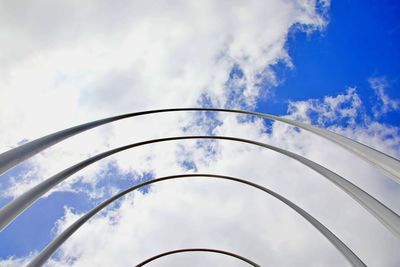 Low angle view of structure against sky